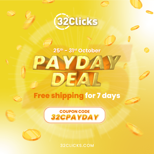 First Time Ever: 32Clicks' PayDay Deals!